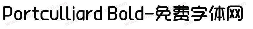 Portculliard Bold字体转换